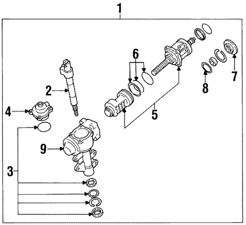 Steering Gear & Linkage for 1989 Nissan D21 #1