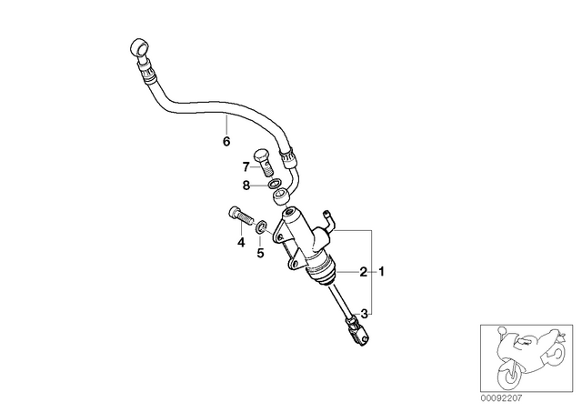 34322333221 - : Brake Hose for BMW-Motorrad Image