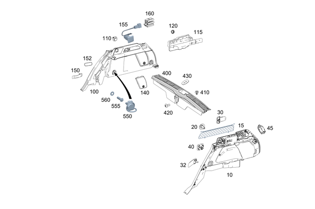 1676903903 - Covering and Lining: Trim, Load Compartment for Mercedes-Benz: GLE350, GLE580 Image image