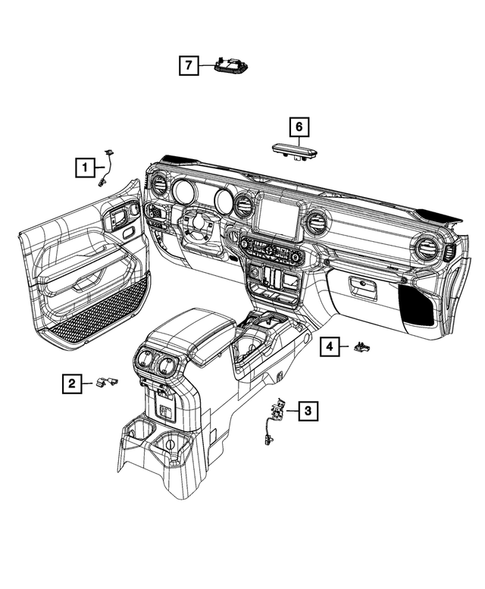 Lamps, Interior and Exterior for 2023 Jeep Wrangler #3