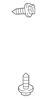 9015960477 - Body: Rear Shield Screw for Lexus: ES250, ES300h, ES350, GS F, GS Turbo, GS200t, GS300, GS350, GS430, GS450h, GS460, GX550, HS250h, IS F, IS250, IS300, IS350, IS500, LS430, LS500, LS500h, LX470, LX600, LX700h, NX250, NX350, NX350h, NX450h+, RC F, RC300, RC350, RX350, RX350h, RX350L, RX450h, RX450h+, RX450hL, RX500h, RZ300e, RZ450e Image