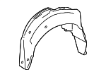 6563853050 - Body: Wheelhouse Liner for Lexus: IS300, IS350, IS500 Image