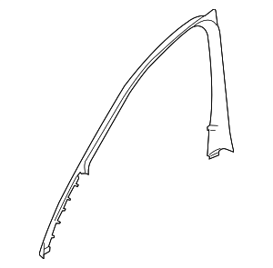 51337177625 - Body: Frame Cover for BMW: 740i, 740Ld xDrive, 740Li, 740Li xDrive, 750i, 750i xDrive, 750Li, 750Li xDrive, 760Li, ActiveHybrid 7 Image