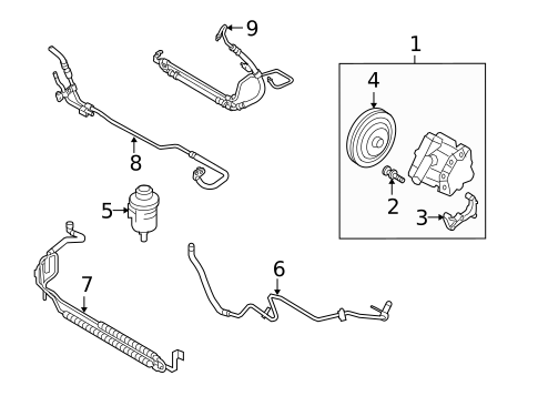 Pump & Hoses for 2010 Volvo XC60 #0