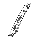 K3AE68190ABT - Body: Windshield Pillar Trim for Kia: Rio Image