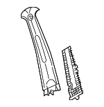 K32A68210DBT - Body: Upper Center Pillar Trim for Kia: Rio Image