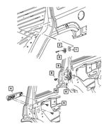55075483 - Doors and Related Parts: Door Latch Striker Spacer for Mopar Image