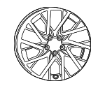 68579819AB - : Aluminum Wheel, Front Or Rear for Mopar Image
