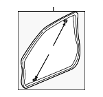 72310S6M003 - : Door Weather-Strip for Acura: RSX Image