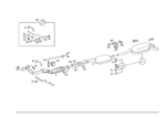 1244908019 - Exhaust System: Exhaust Pipe for Mercedes-Benz Image