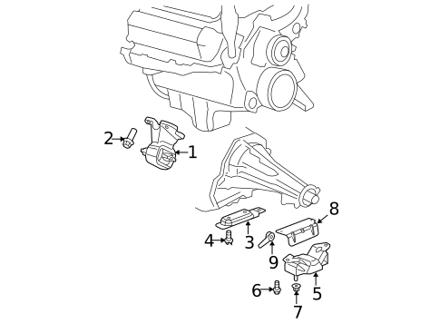 Engine & Trans Mounting for 2007 Dodge Durango #1