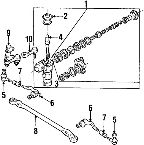 Steering Gear & Linkage for 1999 Mitsubishi Montero #1
