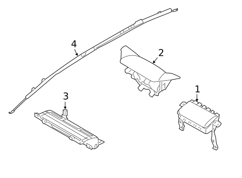 Air Bag Components for 2017 Hyundai Santa Fe #0