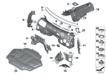 51486996229 - Vehicle Trim: Sound Insulation Windshield for BMW Image