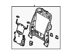 7164033100 - Body: Seat Back Frame for Lexus: ES300h, ES350 Image