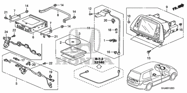 Navigation System for 2008 Honda Odyssey #0