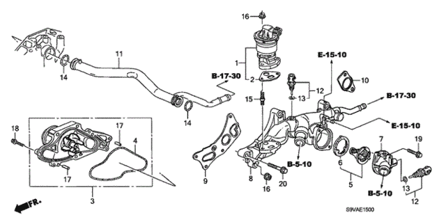 Water Pump - Sensor for 2008 Honda Pilot #0