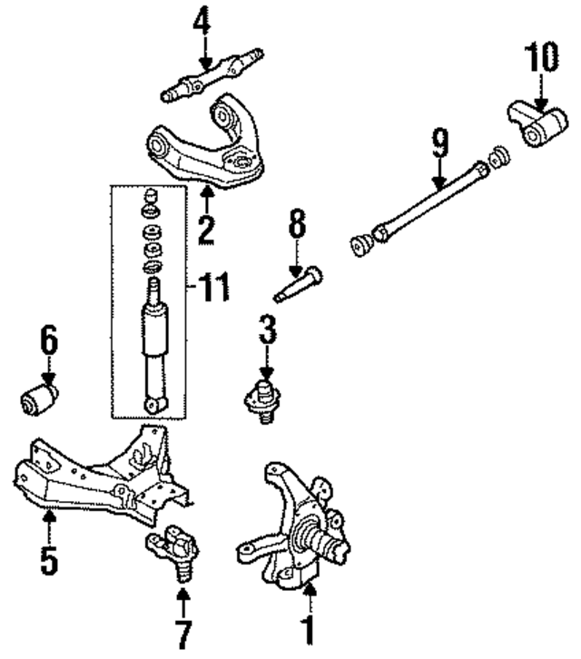 5611089P26 - : Suspension Shock Absorber for Nissan Image