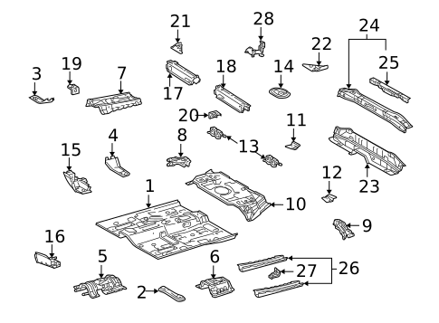 Floor & Rails for 2005 Scion xB #0