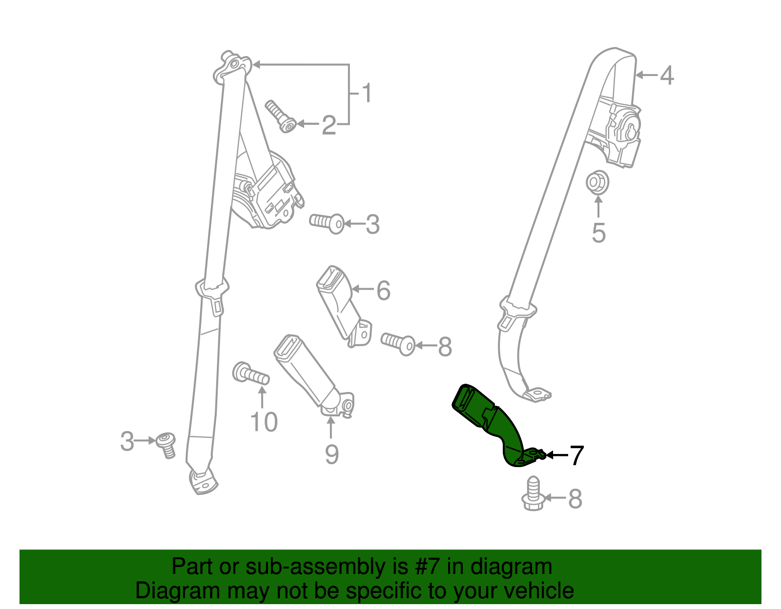 2017-2025 GM Buckle Kit 85652153 | Capital Chevy Parts