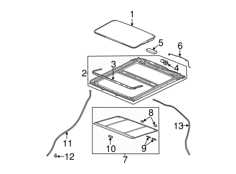 Sunroof for 2006 Chevrolet Equinox | OEM Parts Online