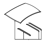 53600AN00A9P - Body: Roof Panel for Subaru: Legacy Image