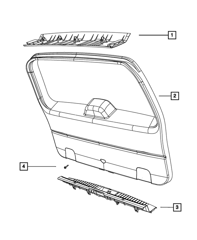 1BU32XDVAB - Interior Trim: Headliner Molding for Mopar Image