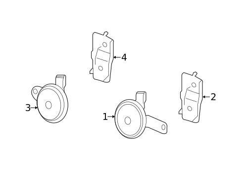 Horn for 2014 Honda Accord #0