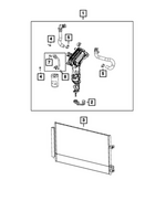 68546711AA - : Air Conditioning Condenser for Mopar Image