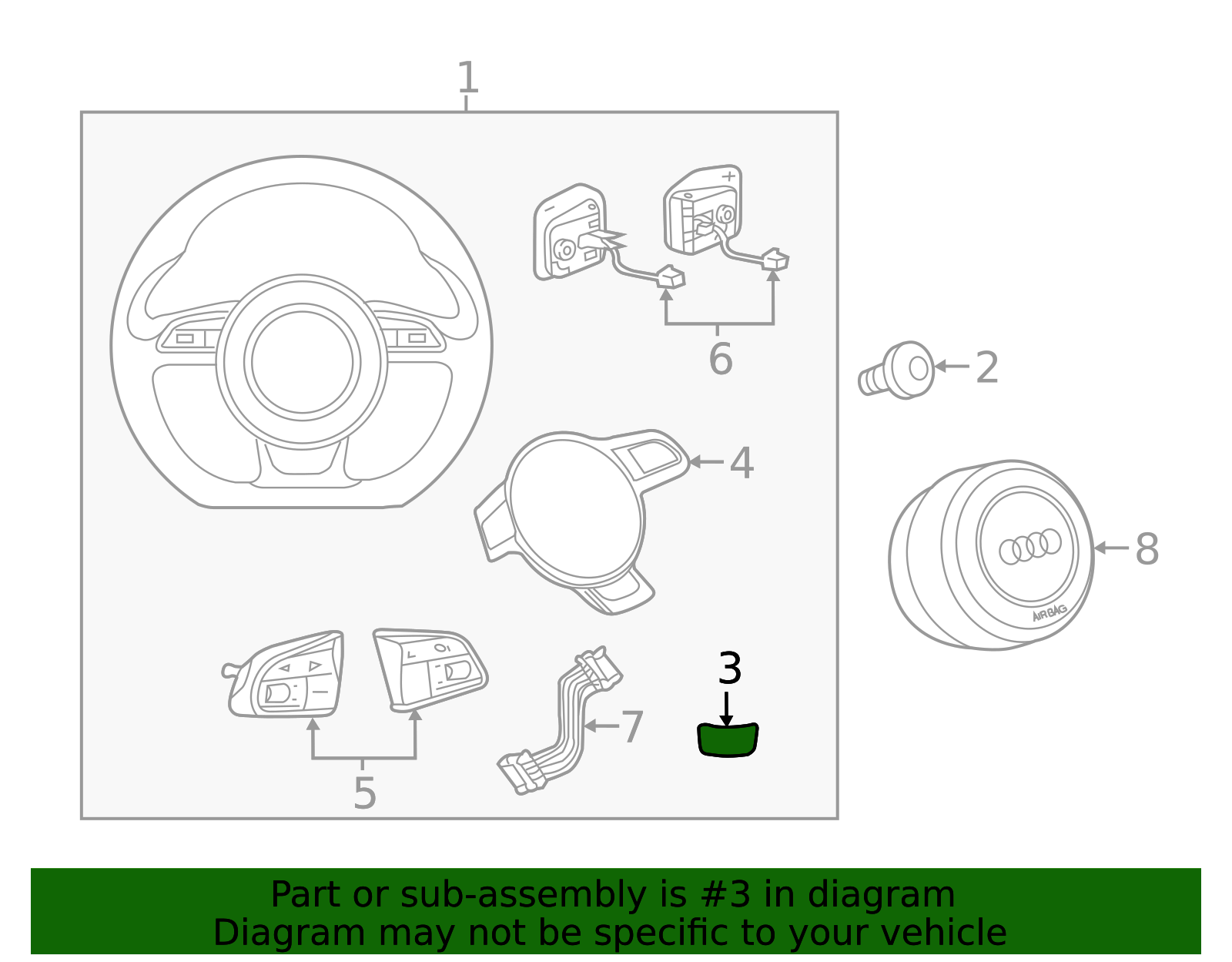 4G8-419-685 - Ornament Audi OEM Parts