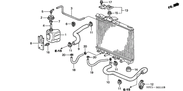 Radiator Hose for 2001 Honda Insight #0