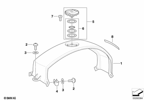 Fuel Container with Filler Pipe for 2000 BMW-Motorrad K 1200 RS #1