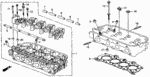 12100PM6J01 - Engine: CYLINDER HEAD ASSY. for Honda Image