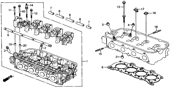 Cylinder Head for 1991 Honda Civic #0