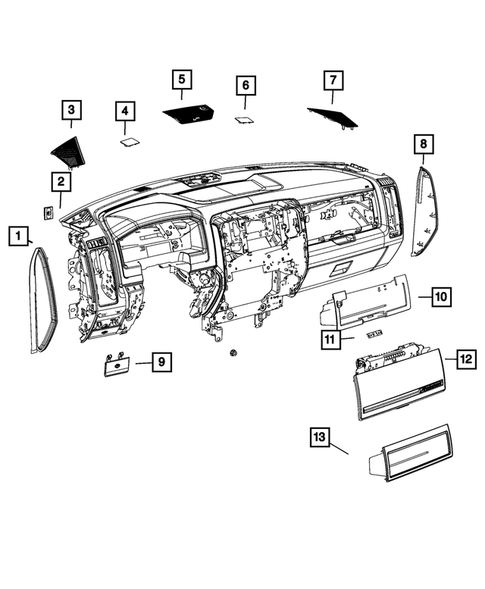 Instrument Panel for 2022 Ram 1500 Classic #2