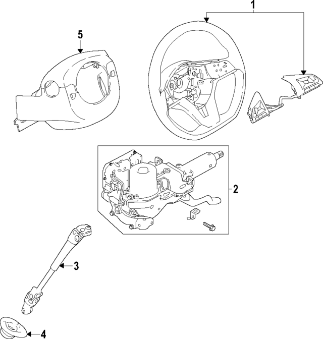 484306MM4A - : Steering Wheel for Nissan Image