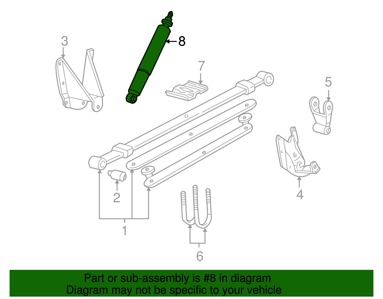 2004-2008 Ford Shock Absorber 6L3Z-18125-L | OEM Parts Online
