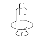 6548753020 - Body: Bumper Cover Retainer Clip for Lexus: ES250, ES300h, ES350, IS200t, IS250, IS300, IS350, IS500, LS500, LS500h, RC F, RC200t, RC300, RC350 Image