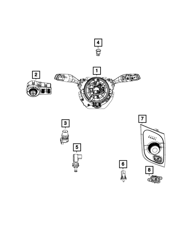 68258789AC - Electrical: Headlamp Switch for Mopar Image image