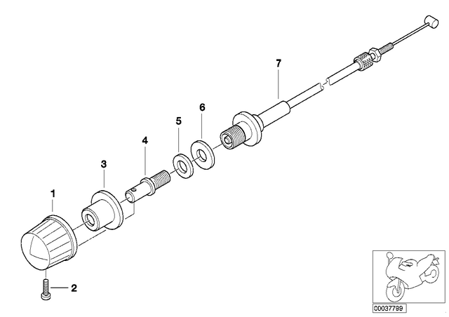 63122306990 - : Gasket - 21.7-16.4X1.5 for BMW-Motorrad Image