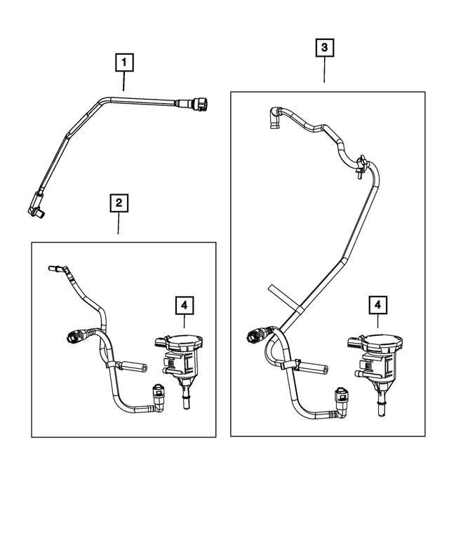5147049AE - Emission Controls: Proportional Purge Solenoid Hose for Mopar Image