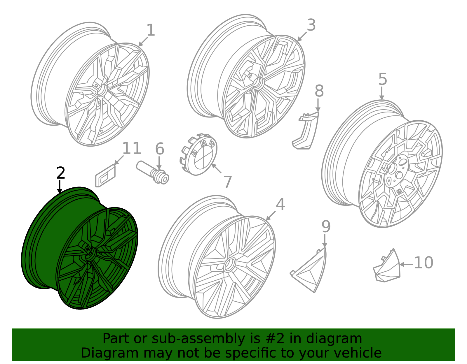 36118747304 - 2022-2026 BMW Wheel, Alloy (36-11-8-747-304) | BMW of ...