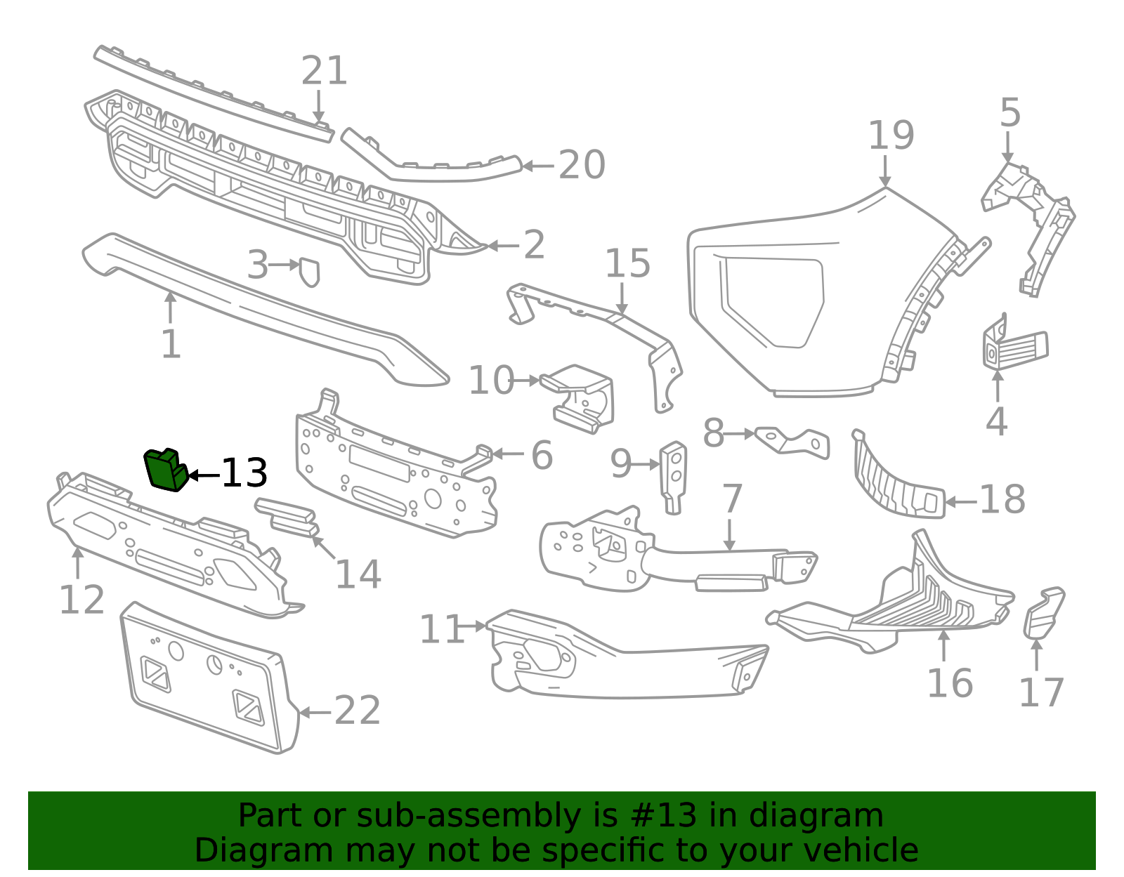 2024-2026 GM Molding 86549868 GM | GMPartsDirect.com