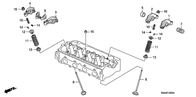 Valve - Rocker Arm (SOHC) for 2000 Honda Civic #0