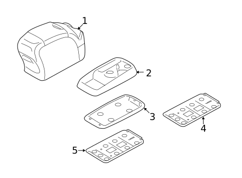 Center Console for 2007 Hyundai Entourage #0