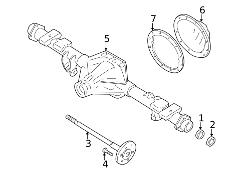Axle Housing for 2007 Chevrolet Silverado 1500 Classic #2