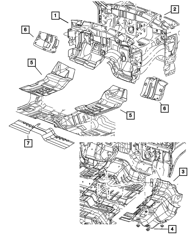 56021909AA - Interior Trim: Body Wiring Grommet for Mopar Image