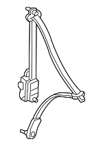 4814S5AA02ZC - : 2004-2005 Honda Civic - Seat Belt Lap And Shoulder Belt for Honda: Civic Image