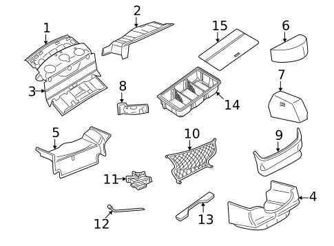 Interior Trim - Rear Body for 2005 Lincoln Town Car #0