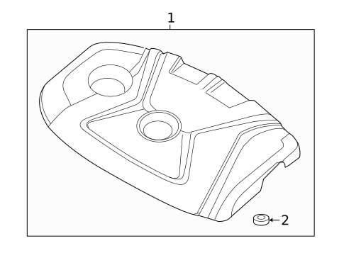 Engine Appearance Cover for 2019 Hyundai Elantra GT #0